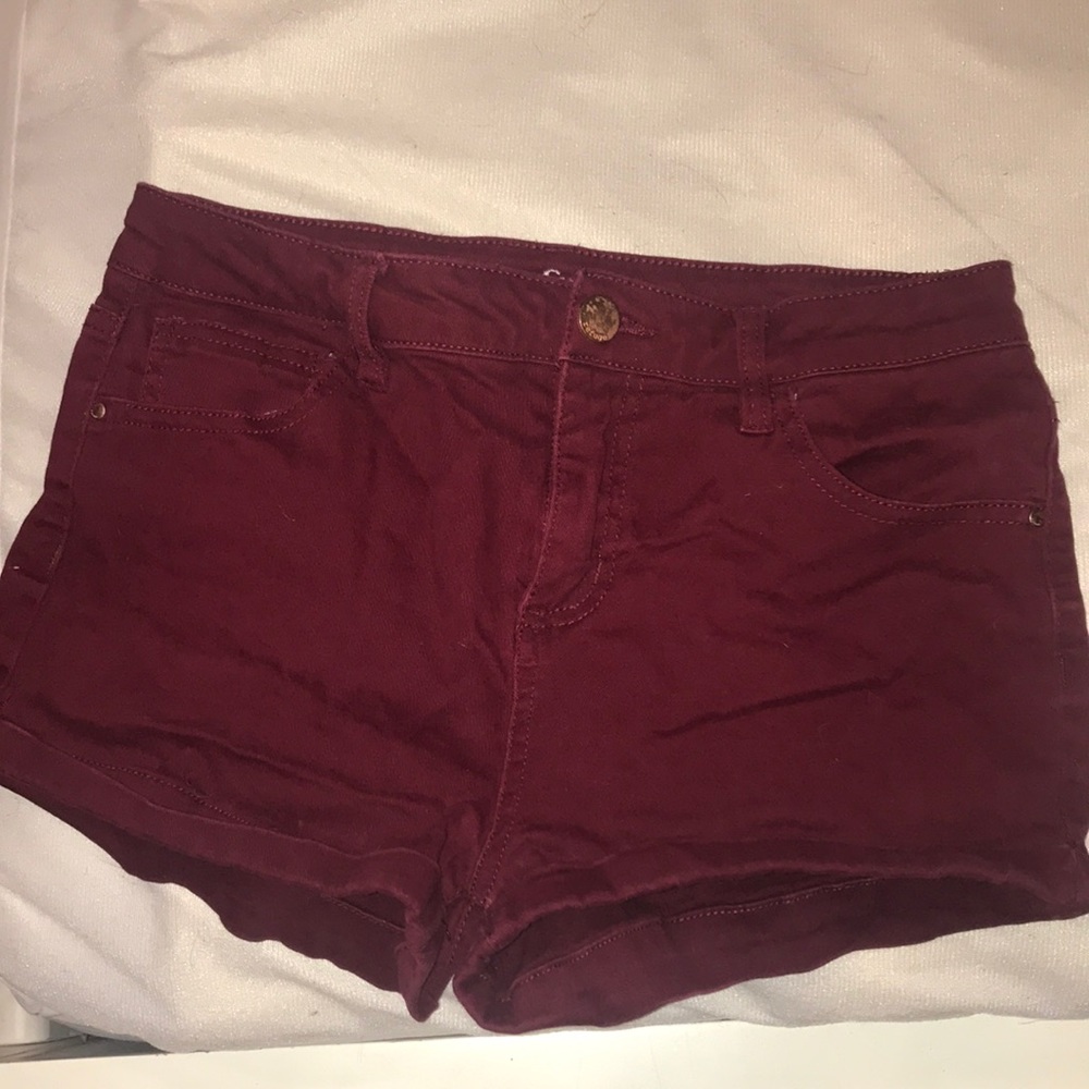 Red short shorts